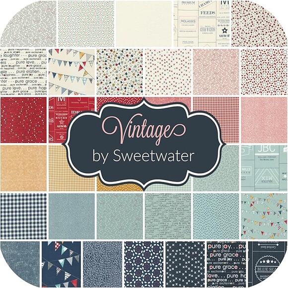 Vintage Fat Eighth Bundle by Sweetwater for Moda Fabrics - Picture 2 of 8